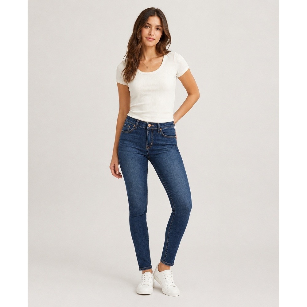 MADEWELL‎ Skinny Skinny Jeans Womens 26 Dark Blue Cotton Blend Stretch